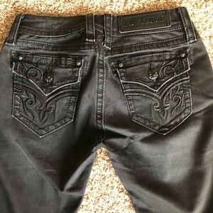 Rock Revival 27 Isabella Skinny 31” inseam excellent condition dark black